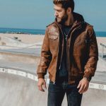 veste steampunk en cuir véritable