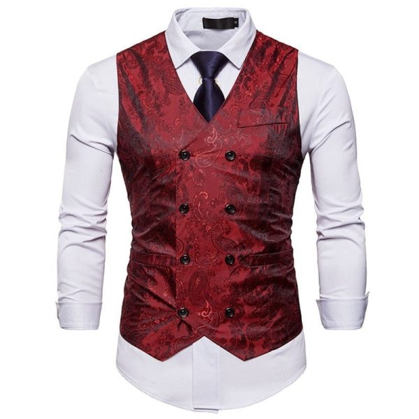 gilet de costume rouge steampunk