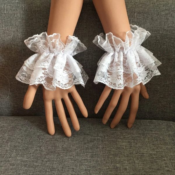 gants blancs dentelle