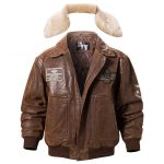 veste cuir style retro