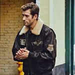 cuir véritable aviateur