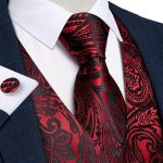 gilet élégant rouge