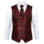 gilet de cérémonie rouge