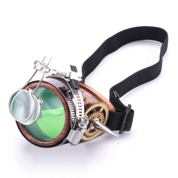 monocle steampunk avec loupes