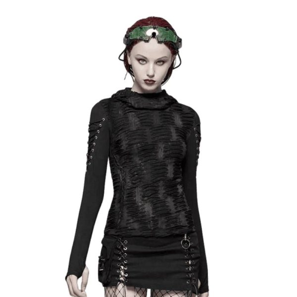 pull gothique femme noir