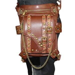 sac steampunk en cuir