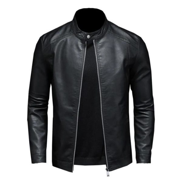 Veste Motard Simili PU Homme