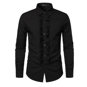 chemise à volant homme