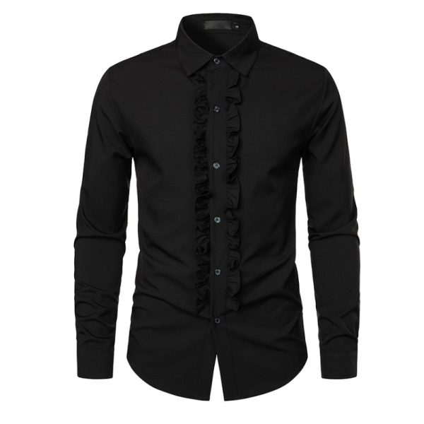 chemise à volant homme