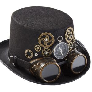 chapeau steampunk avec mécanismes