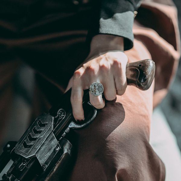 bague mécanique steampunk