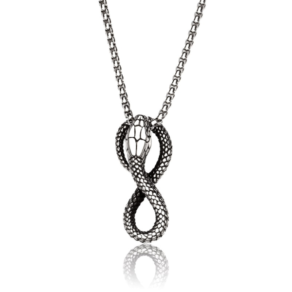 collier serpent élégant
