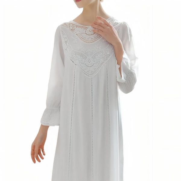 chemise de nuit style victorien