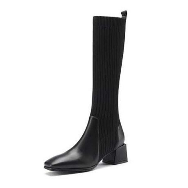 bottes chaussettes noires