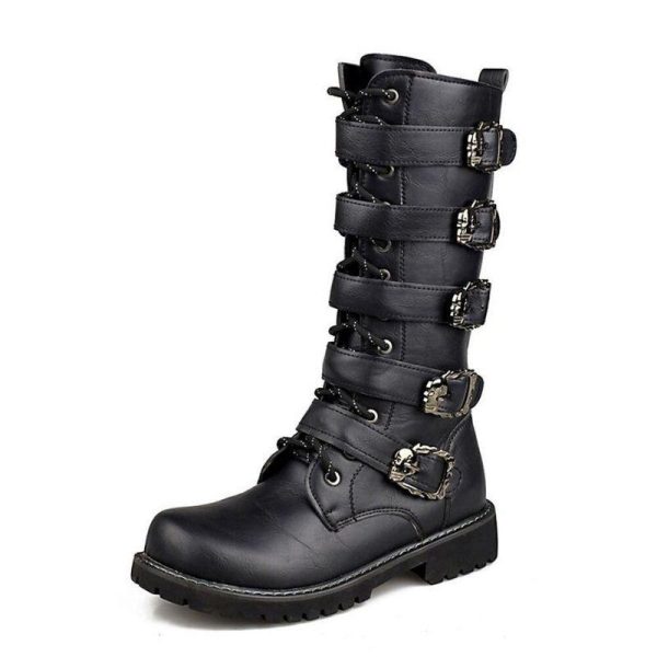 bottes steampunk en PU homme