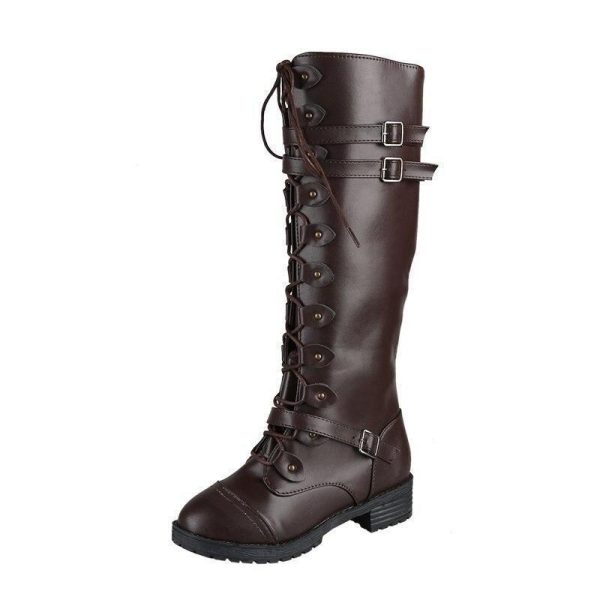 bottes steampunk marron