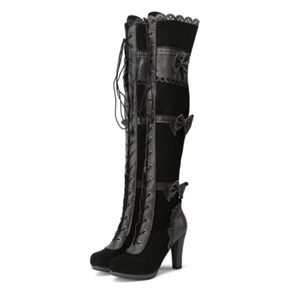 bottes Steampunk Dentelle