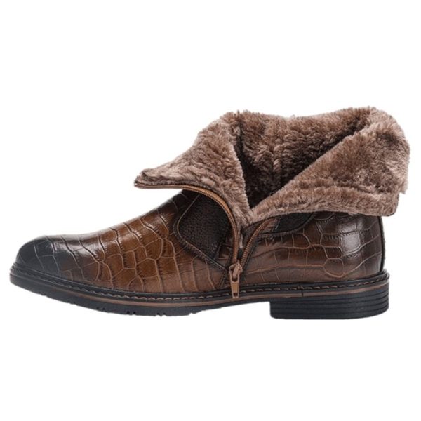 bottines marron foncé