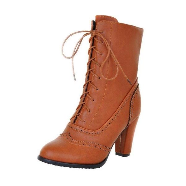 bottines steampunk marron