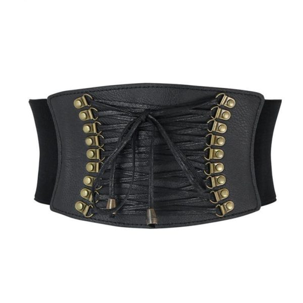 ceinture corset Steampunk noir