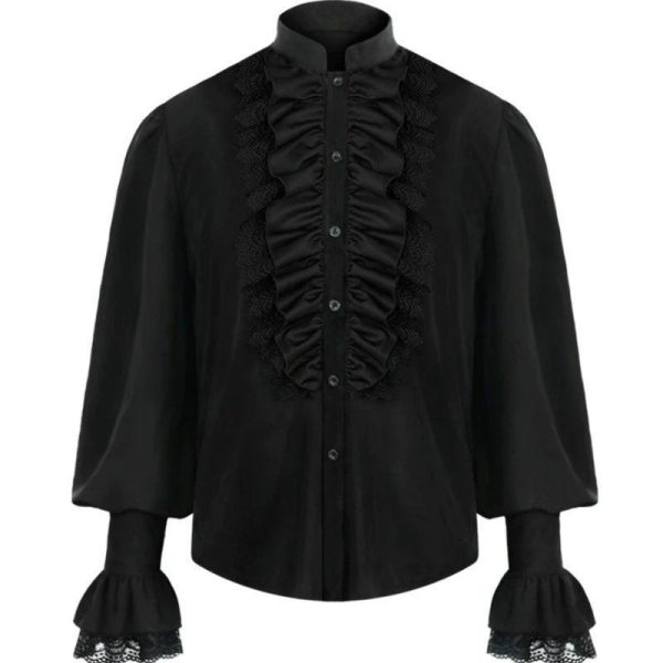 chemise noire gothique