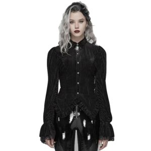 chemisier steampunk rayé