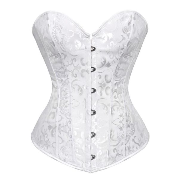 corset steampunk blanc femme