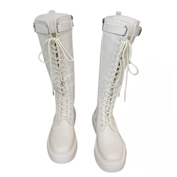 bottes blanches femme