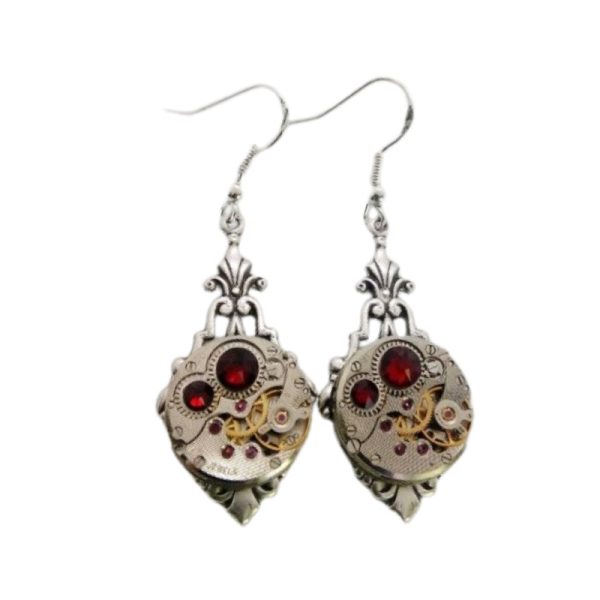 Boucles d'Oreilles Steampunk Femme