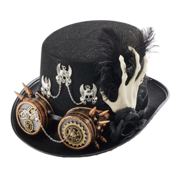 Chapeau Steampunk Tête de Mort