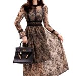 Robe vintage dentelle élégante
