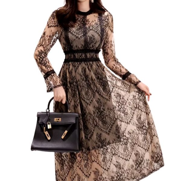 Robe vintage dentelle élégante