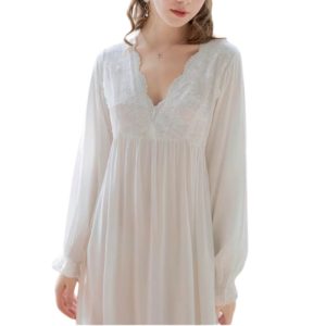 chemise de nuit blanche vintage