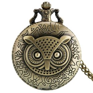Montre à Gousset Hiboux Steampunk