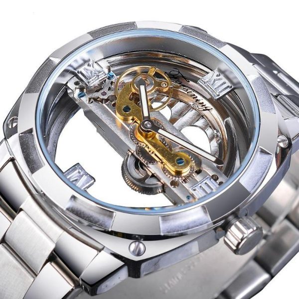montre steampunk transparente