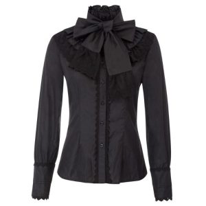 chemisier col victorien femme