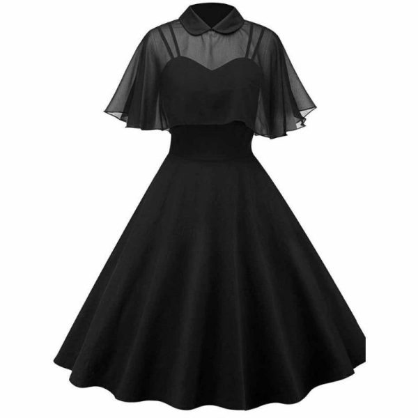 robe vintage noire élégante