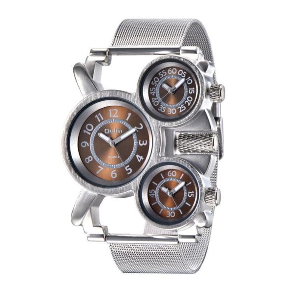 montre steampunk 3 cadrans homme