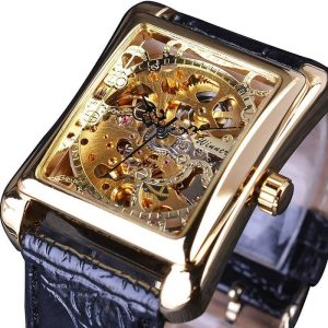 montre squelette rectangulaire