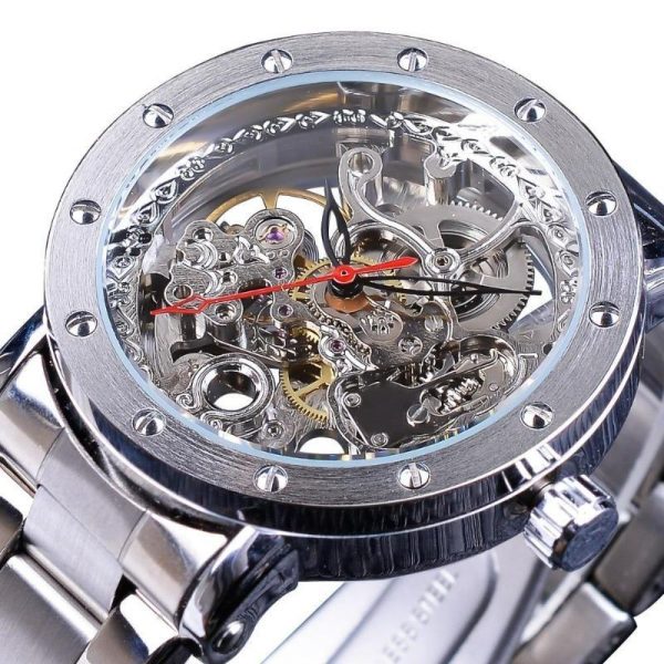 montre squelette homme