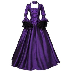 robe de bal victorienne violet