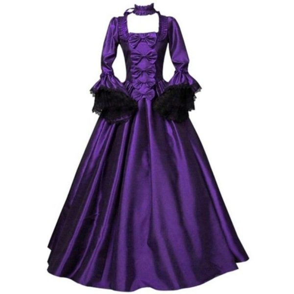 robe de bal victorienne violet