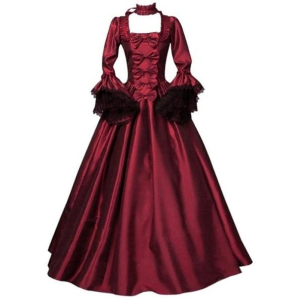 robe victorienne rouge