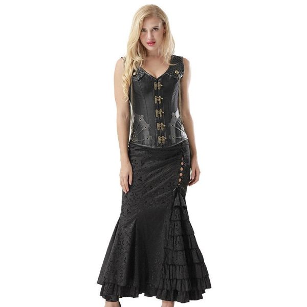 jupe noire gothique élégante