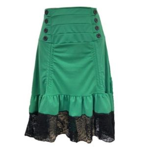 jupe steampunk verte