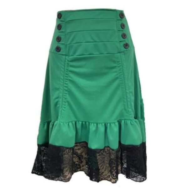 jupe steampunk verte