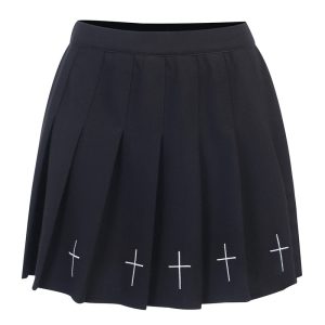 jupe courte gothique noire
