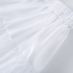 mini-jupe blanche