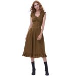robe steampunk marron