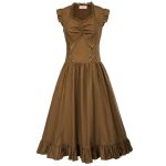 longue robe marron steampunk